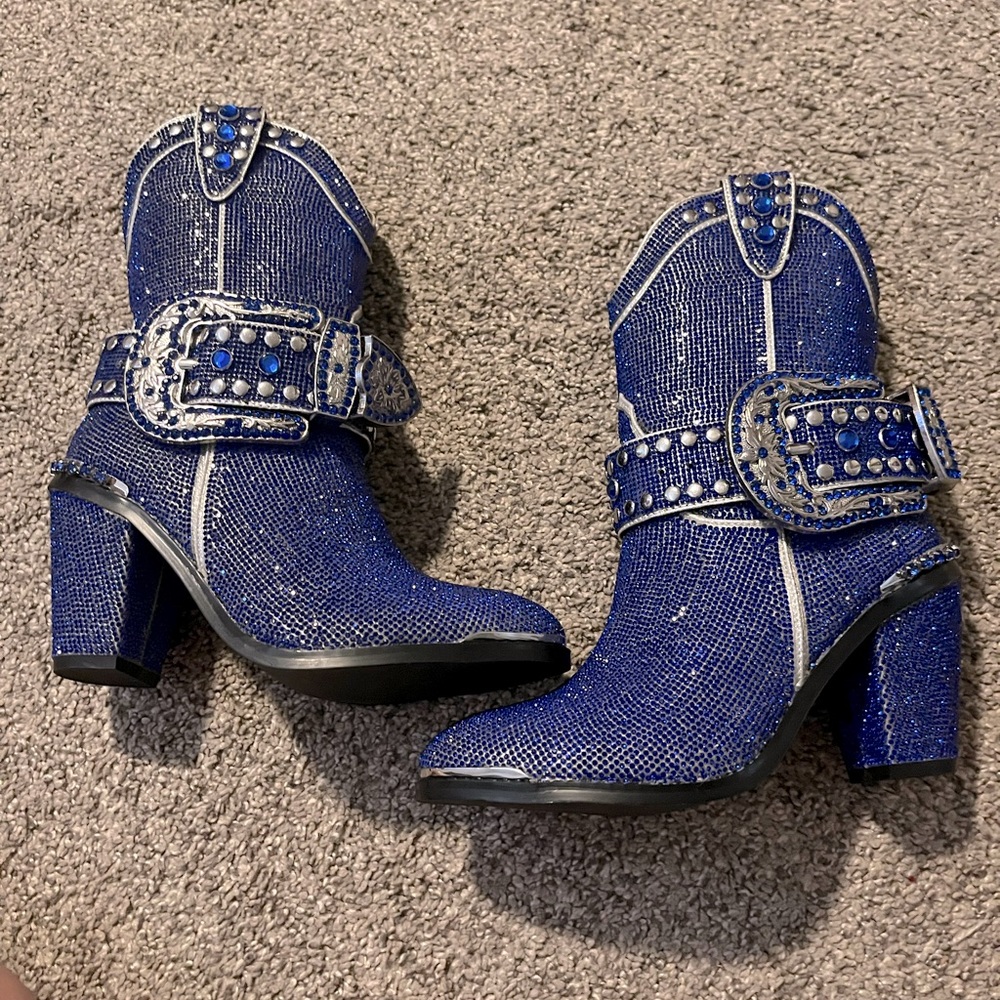Brand new Dolls Kill cowboy rhinestone boots! Please read ALL